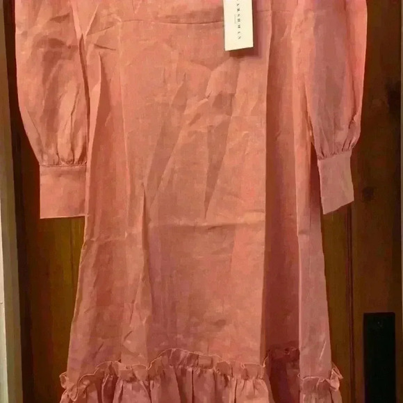 Harshman Bloom Maxi Dress in Soft Pink 100% Linen XS NWT - Picture 3 of 8